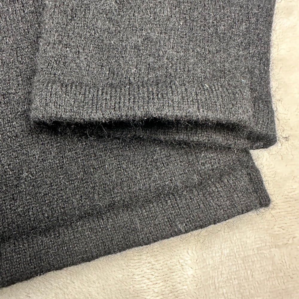 Pursuits Ltd Womens Black 100% Cashmere Mock Neck Long Sleeve‎ Sweater Size M - Picture 5 of 8